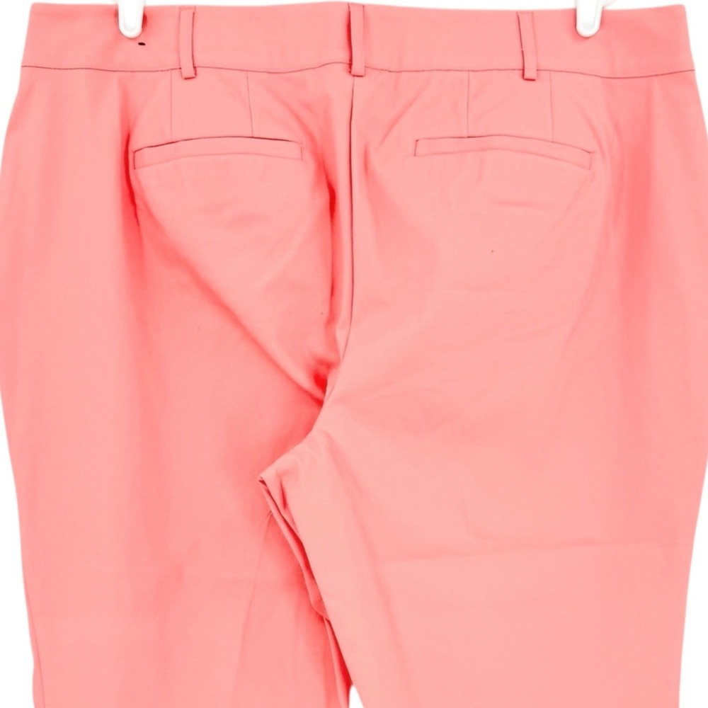 Lane Bryant Women's The Lena Stretch Curvy Coral Cropped Pants Plus Size 22 NWOT - Picture 4 of 10